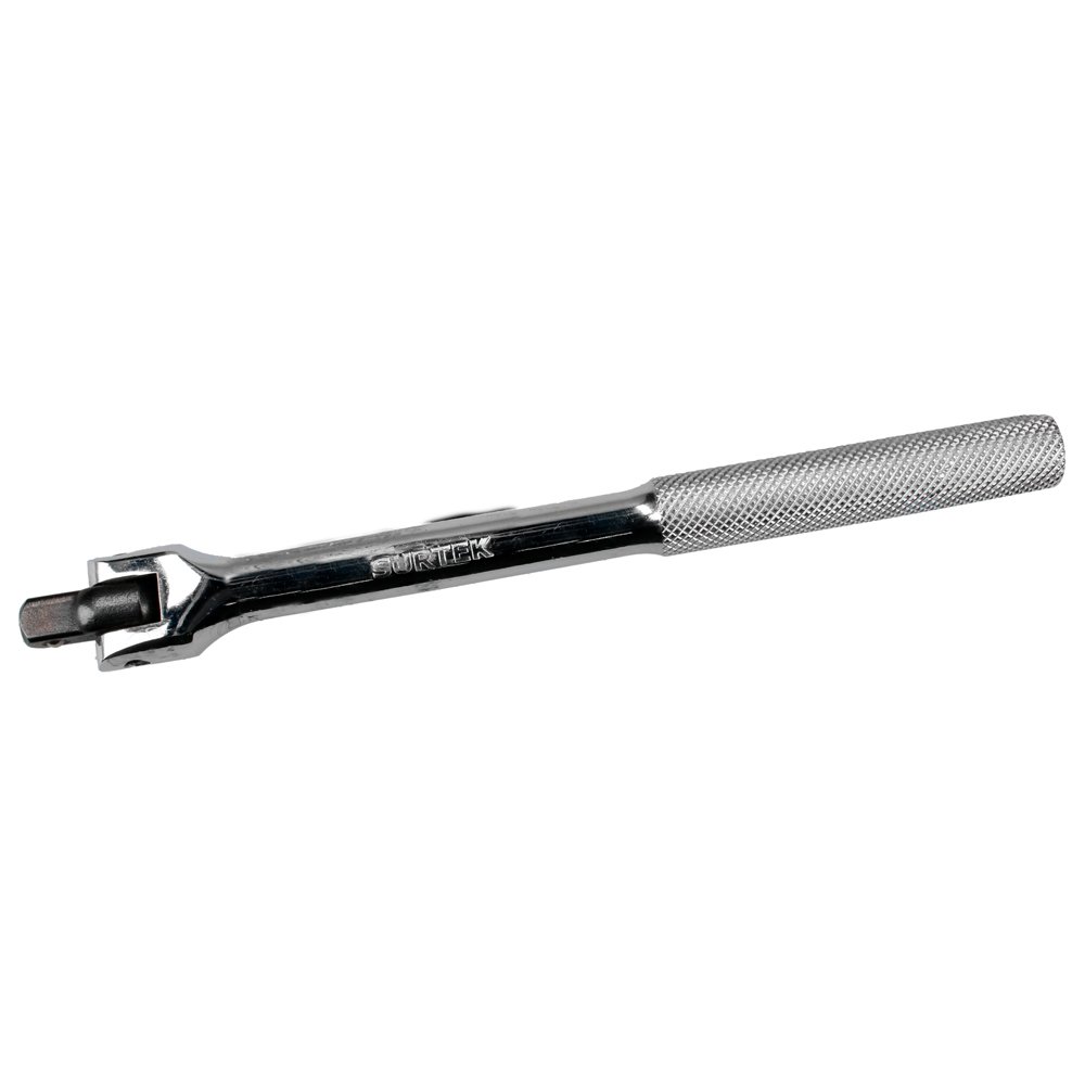 Mango articulado cromado para dado cuadro de 3/8" de 7" Surtek