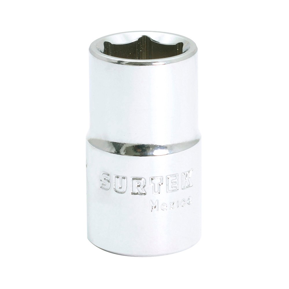 6 Pza Dado en pulgadas cuadro de 1/2", 6 puntas, 9/16" Surtek
