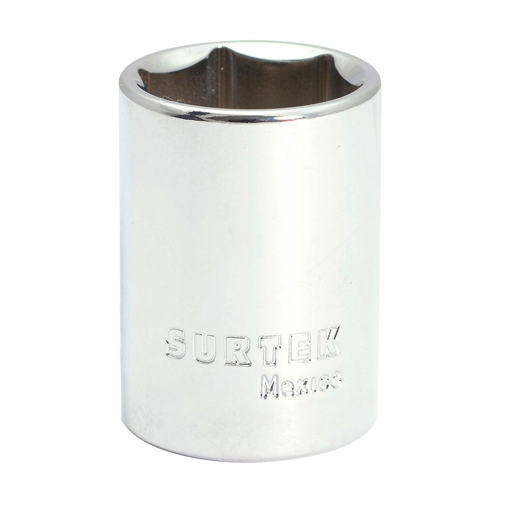 6 Pza Dado en pulgadas cuadro de 1/2", 6 puntas, 3/4" Surtek