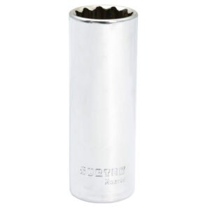 6 Pza Dado largo cuadro de 1/2", 12 puntas, en pulgadas, 1" Surtek
