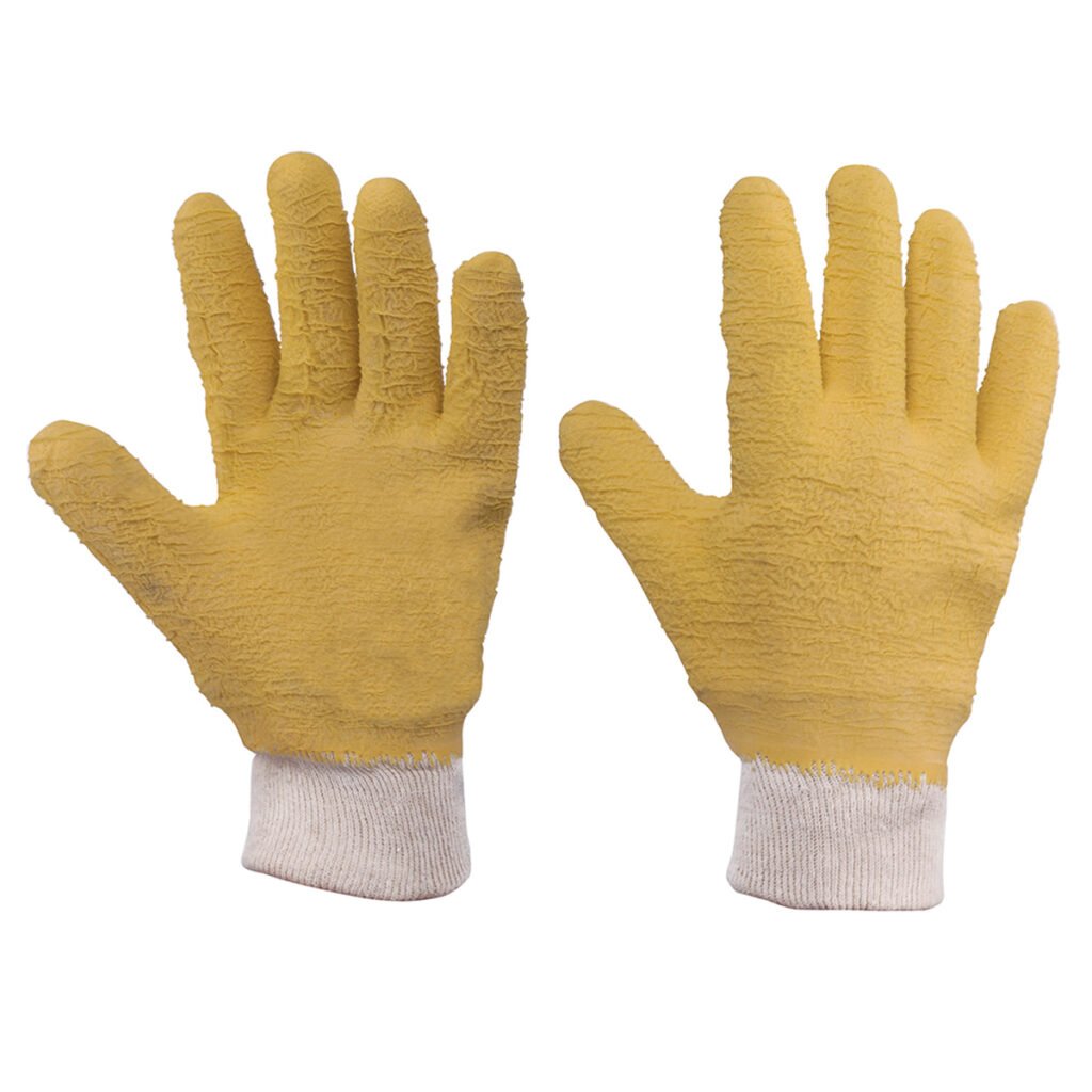 6 Pza Guantes de algodón con recubrimiento de látex G Surtek