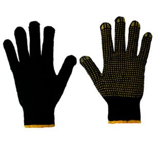 6 Pza Guantes de algodón con puntos de PVC G Surtek