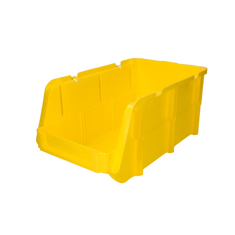 12 Pza Gaveta plástica pico de pato color amarillo 7" x 4" x 3" Surtek