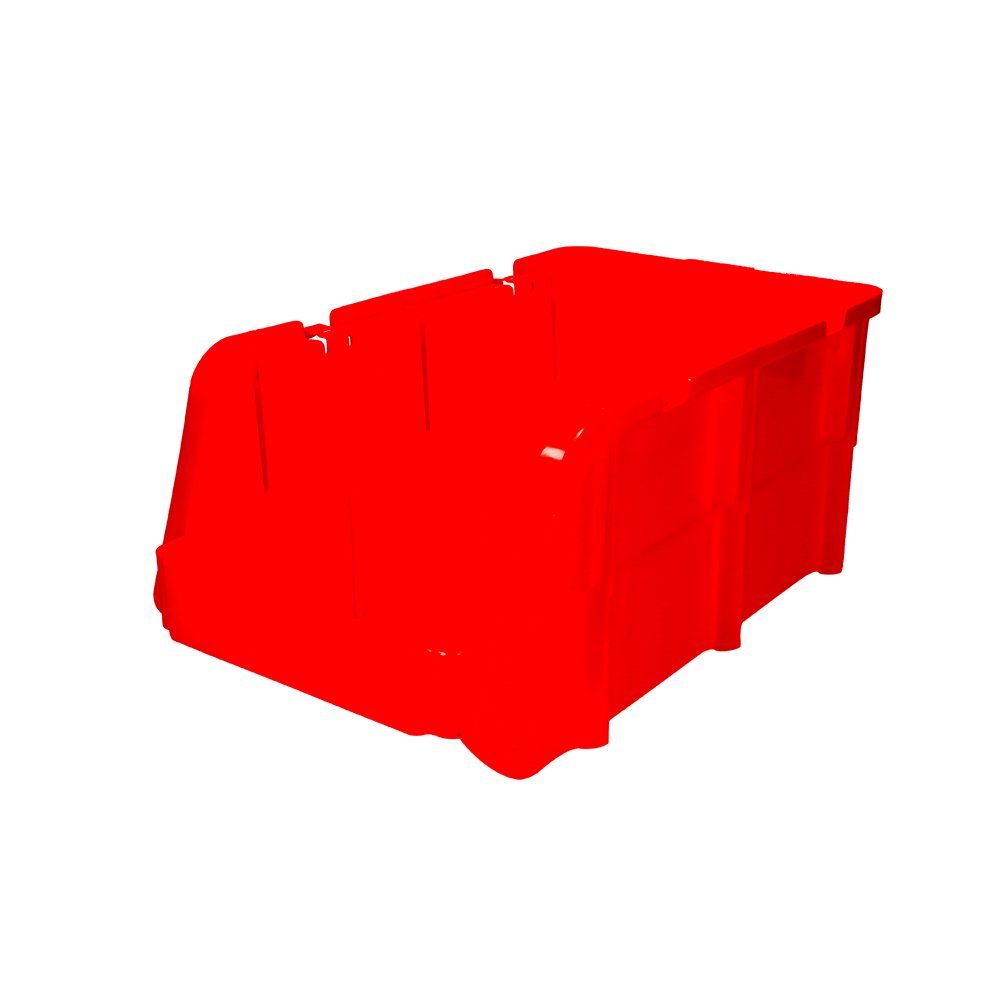 12 Pza Gaveta plástica pico de pato color rojo 7" x 4" x 3" Surtek