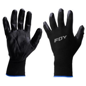 6 Pza Guantes de nailon con recubrimiento de nitrilo G Foy