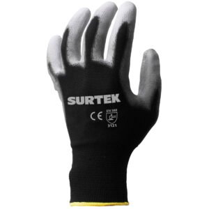 6 Pza Guantes de nailon con recubrimiento de poliuretano CH Surtek