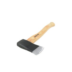 4 Pza Hacha cazadora con cabeza forjada en acero con mango de madera 14", 1-1/2 lb Surtek