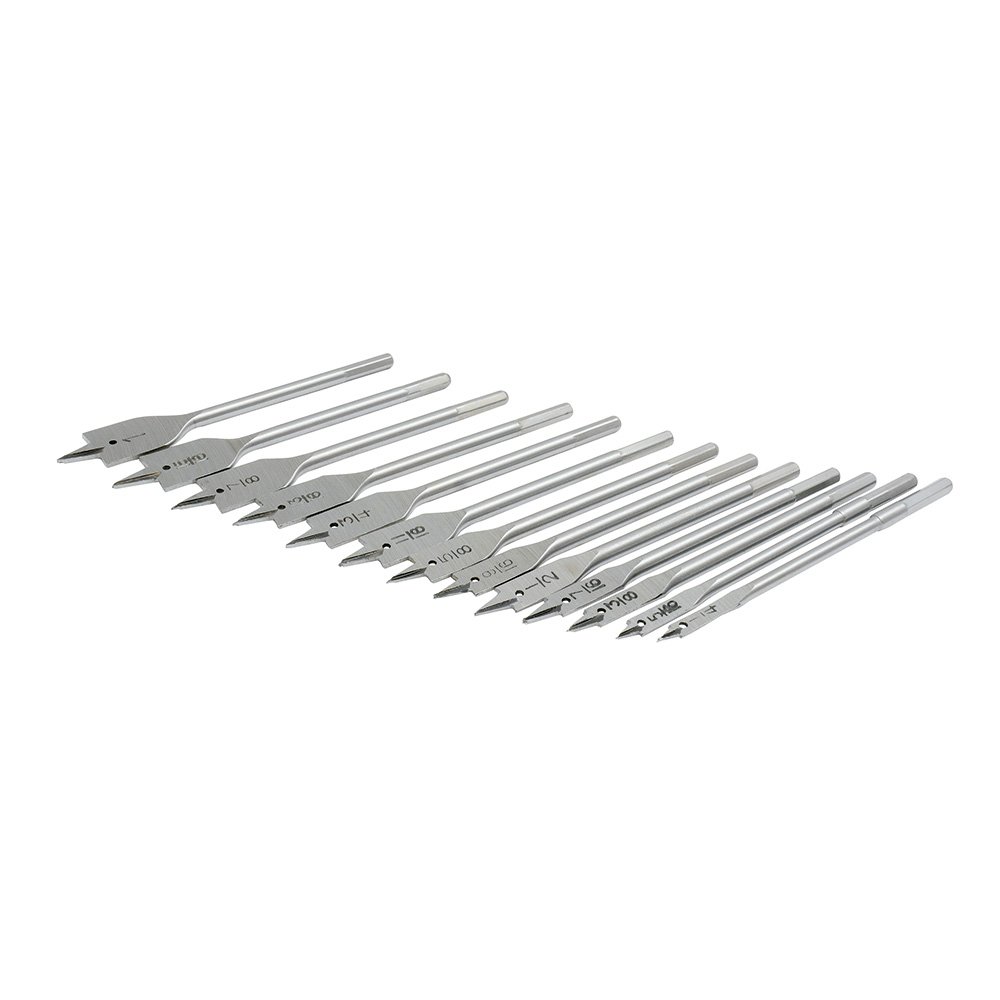 Juego de brocas para madera de acero al carbono tipo manita zanco hexagonal, 13 piezas Surtek