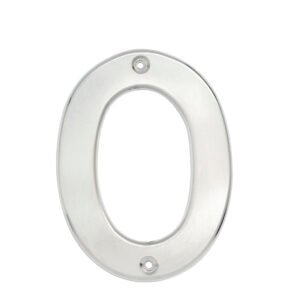 5 Pza Número 0 bold 4" níquel satinado Lock