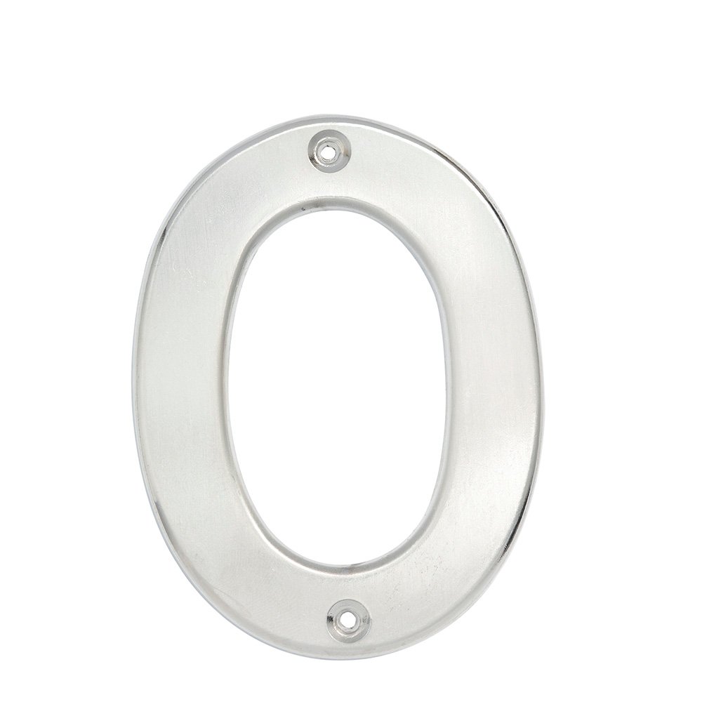 5 Pza Número 0 bold 4" níquel satinado Lock