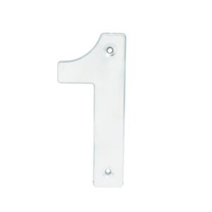 5 Pza Número 1 bold 4" níquel satinado Lock