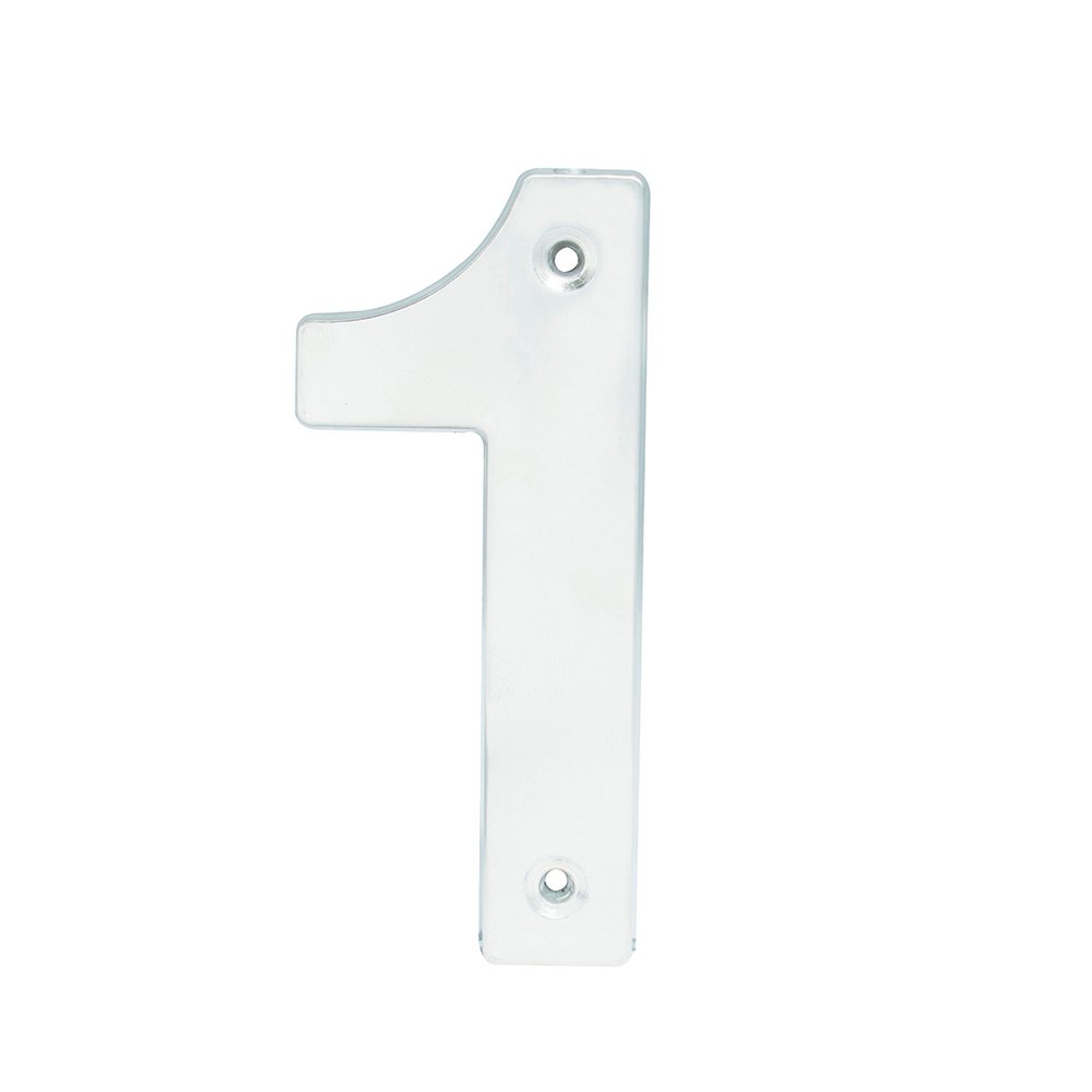 5 Pza Número 1 bold 4" níquel satinado Lock