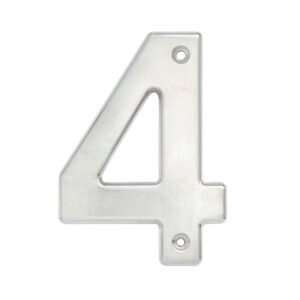 5 Pza Número 4 bold 4" níquel satinado Lock