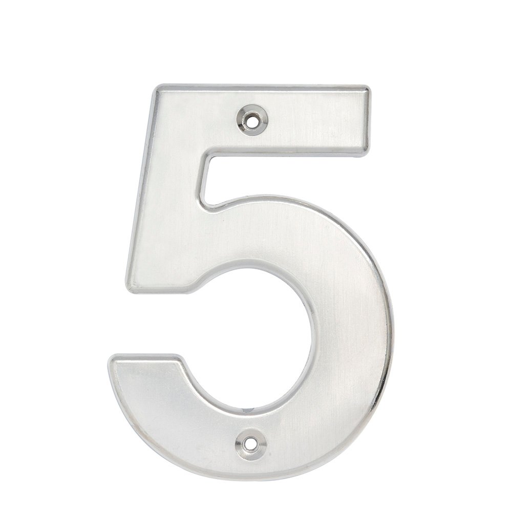 5 Pza Número 5 bold 4" níquel satinado Lock