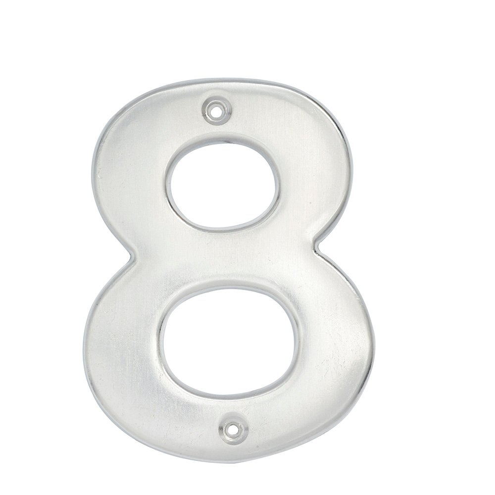 5 Pza Número 8 bold 4" níquel satinado Lock
