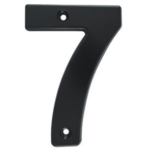 5 Pza Número 7 bold 4" negro Lock
