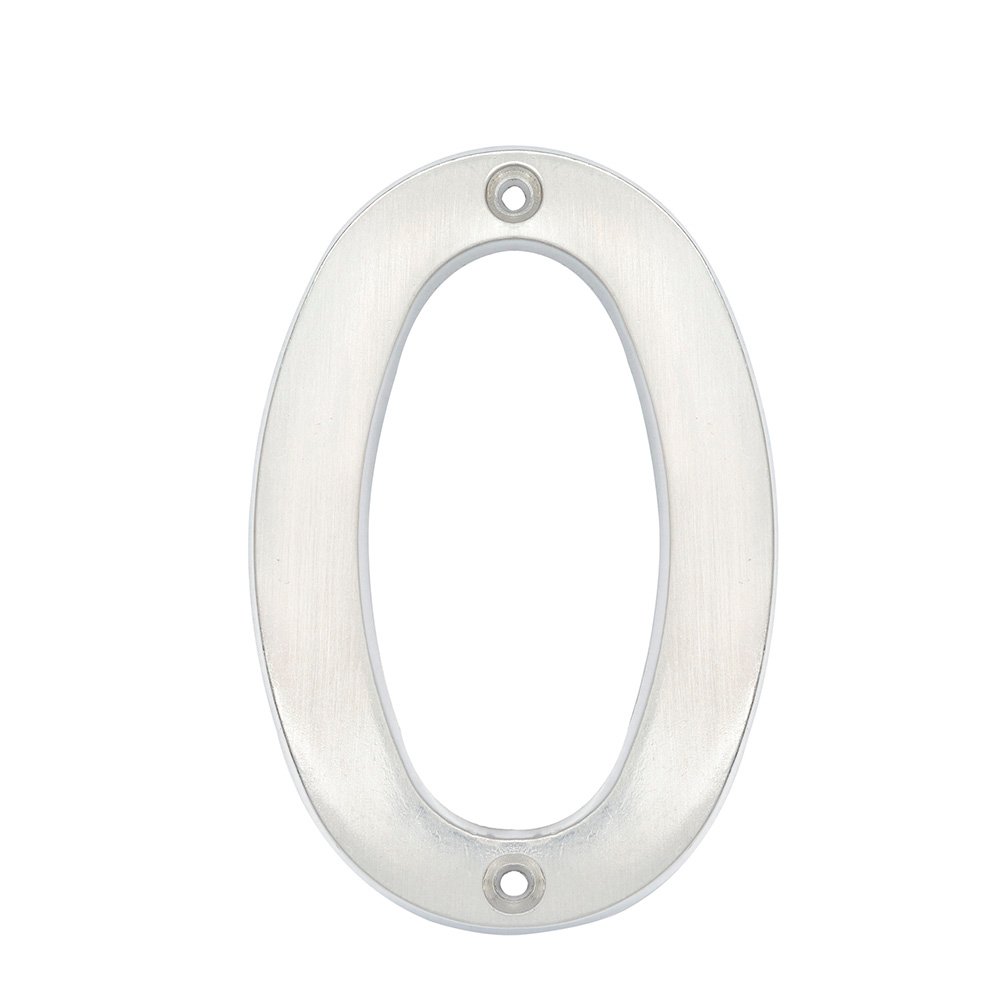 5 Pza Número 0 slim 4" níquel satinado Lock