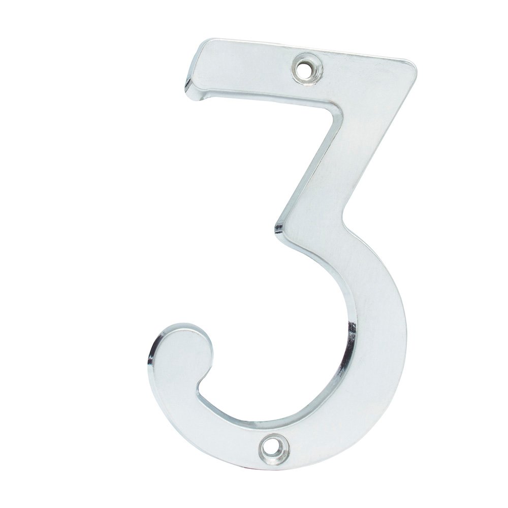 5 Pza Número 3 slim 4" níquel satinado Lock
