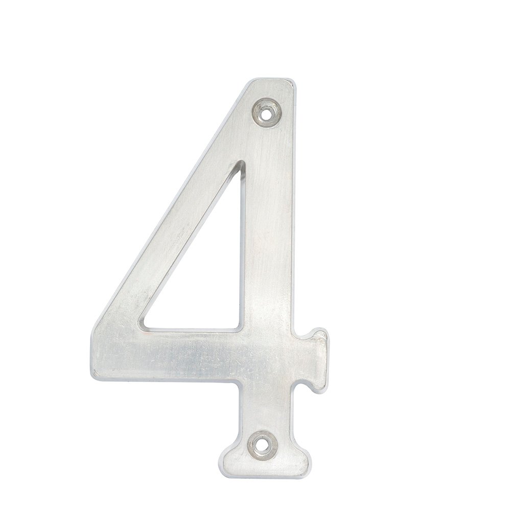5 Pza Número 4 slim 4" níquel satinado Lock