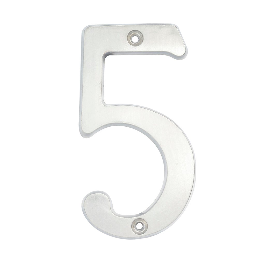 5 Pza Número 5 slim 4" níquel satinado Lock