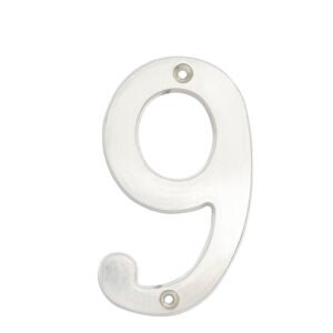 5 Pza Número 9 slim 4" níquel satinado Lock