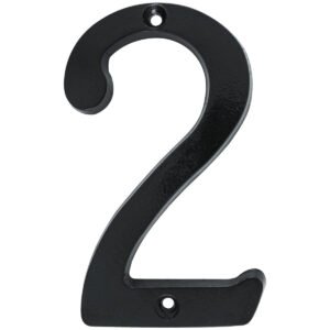 5 Pza Número 2 slim 4" negro Lock