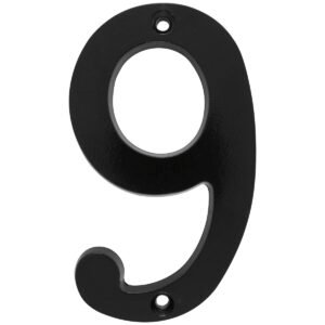 5 Pza Número 9 slim 4" negro Lock