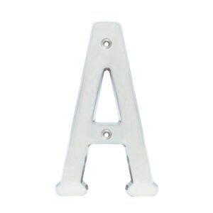5 Pza Letra A slim 4" níquel satinado Lock
