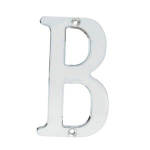 5 Pza Letra B slim 4" níquel satinado Lock