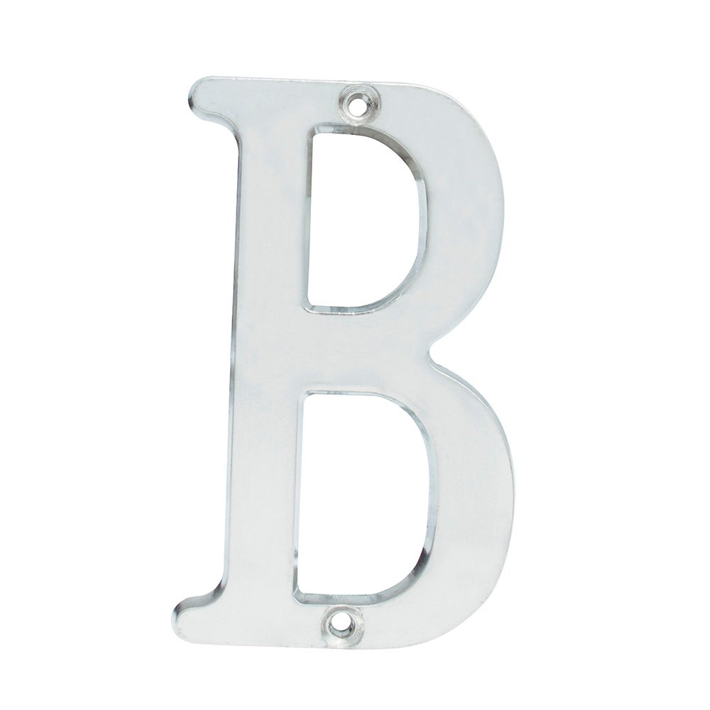 5 Pza Letra B slim 4" níquel satinado Lock