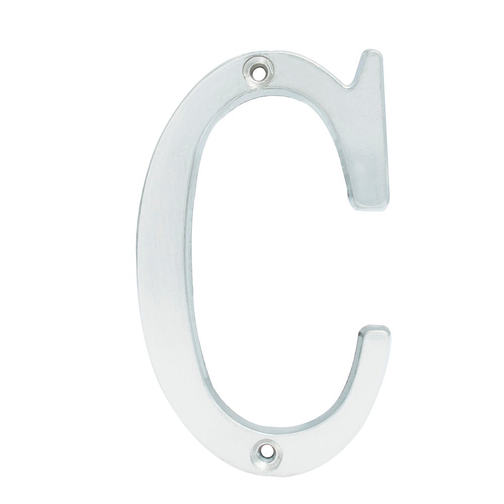 5 Pza Letra C slim 4" níquel satinado Lock
