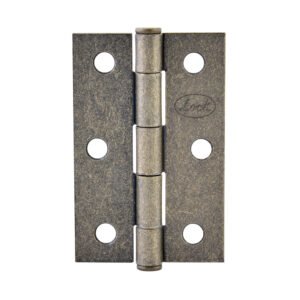 10 Pza Bisagra alargada perno remachado de acero latón antiguo 1.5" x 1.46" Lock