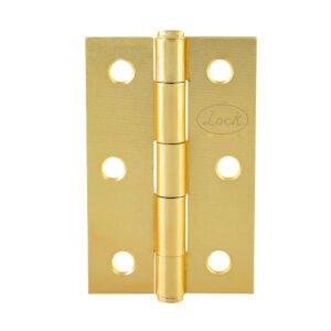 10 Pza Bisagra alargada perno remachado de acero latón brillante 1.5" x 1.46" Lock