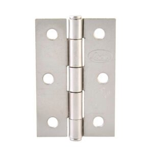 10 Pza Bisagra alargada perno remachado de acero níquel satinado 3" x 2.08" Lock