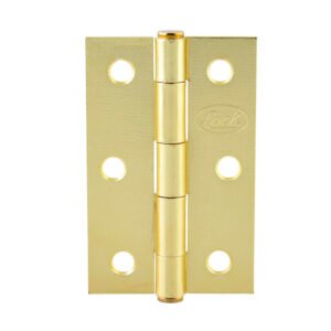 10 Pza Bisagra alargada perno remachado de acero latón brillante 3.5" x 2.52" Lock