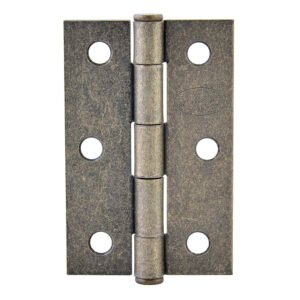 10 Pza Bisagra alargada perno remachado de acero latón antiguo 4" x 2.87" Lock