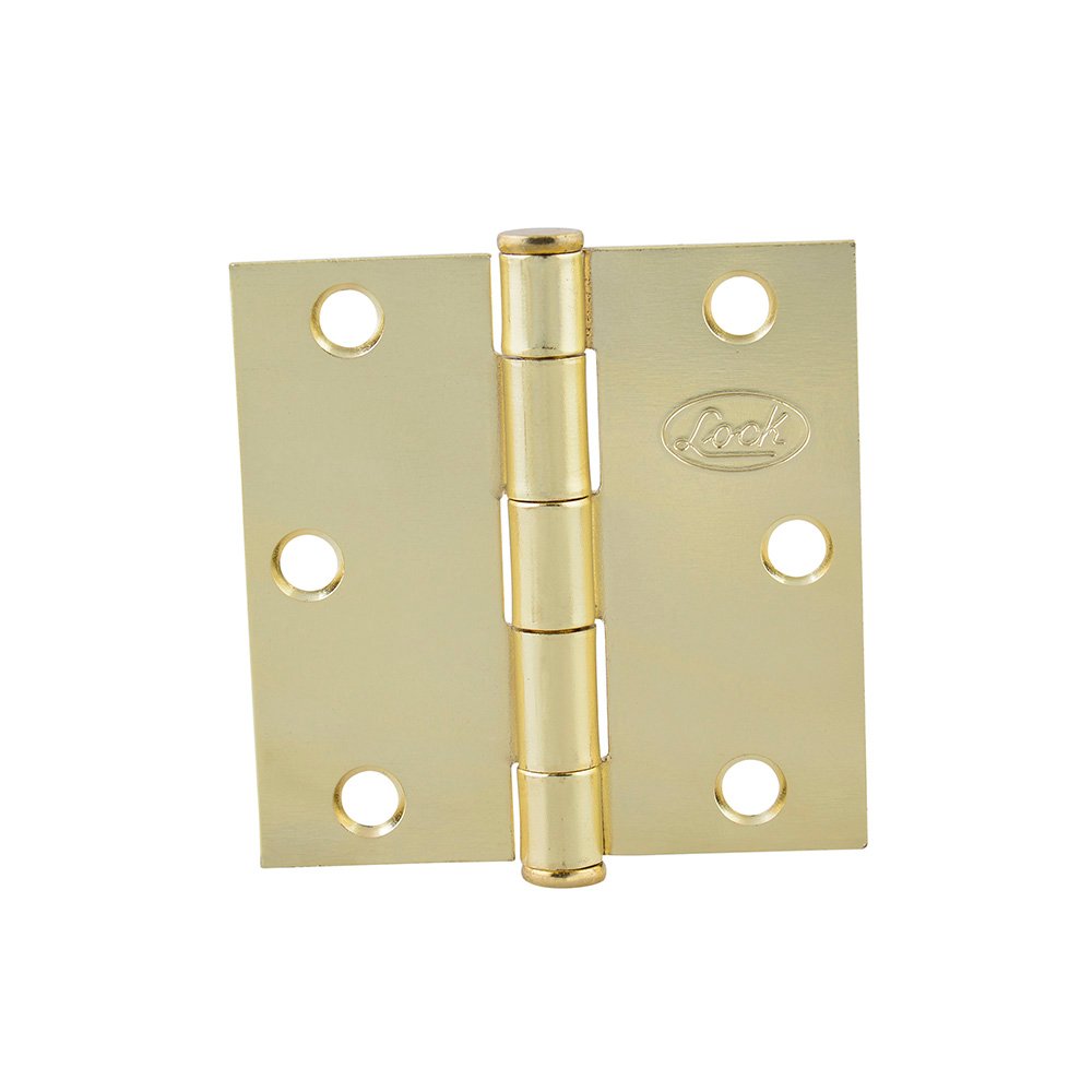 10 Pza Bisagra cuadrada perno suelto de acero latón brillante 2" x 2" Lock
