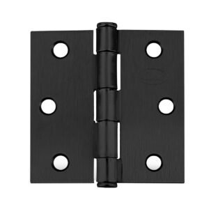 10 Pza Bisagra cuadrada perno suelto de acero negro 3" x 3" Lock