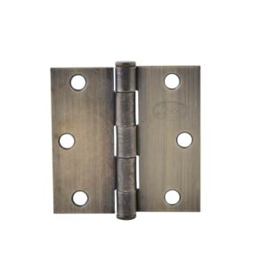 10 Pza Bisagra cuadrada perno suelto de acero latón antiguo 3" x 3" Lock
