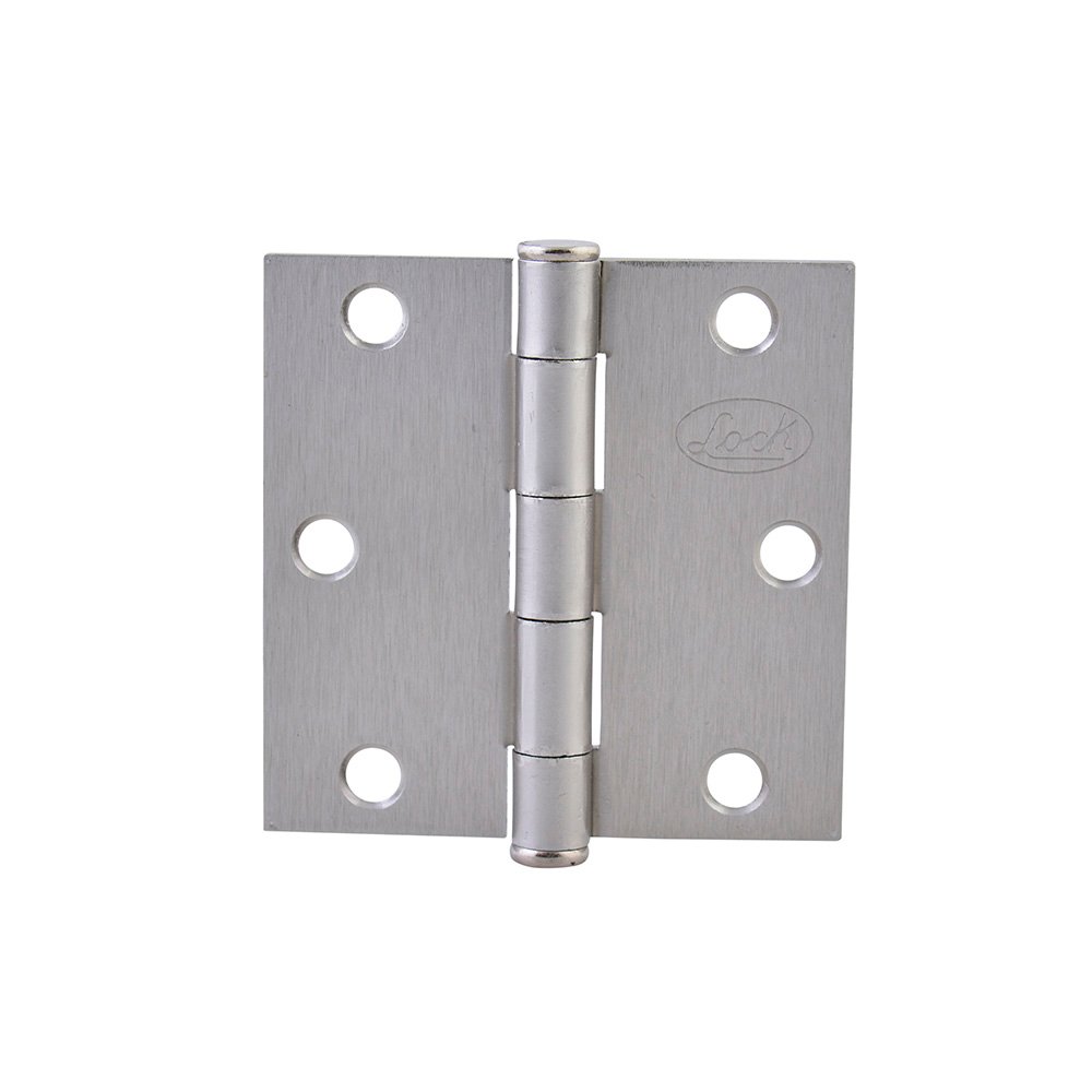 10 Pza Bisagra cuadrada perno suelto de acero níquel satinado 3" x 3" Lock