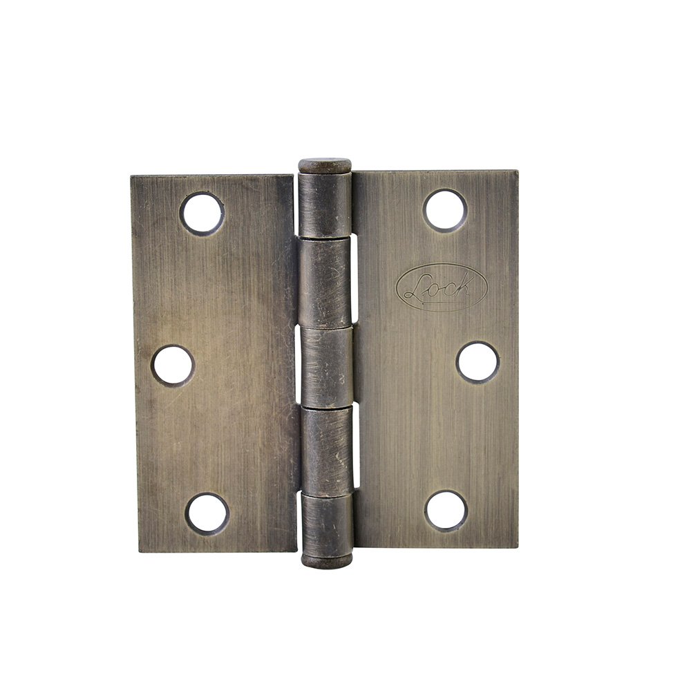10 Pza Bisagra cuadrada perno suelto de acero latón antiguo 3.5" x 3.5" Lock