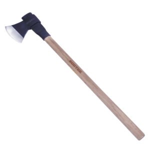 2 Pza Hacha de labor entera con cabeza forjada en acero con mango de madera 36", 3 lb Surtek