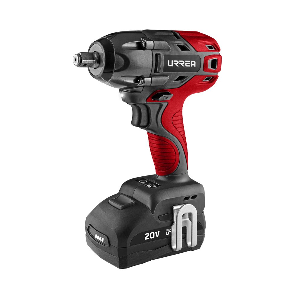 Pistola de impacto 1/2" a batería Litio-ion 20 V 170 Nm Urrea