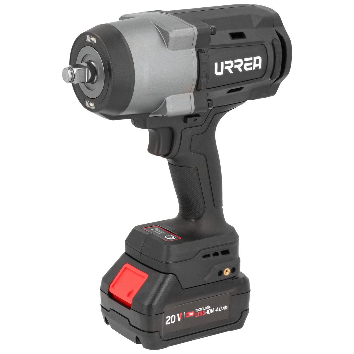 Pistola de impacto 1/2" a batería Litio-ion 20 V 1200 Nm Urrea