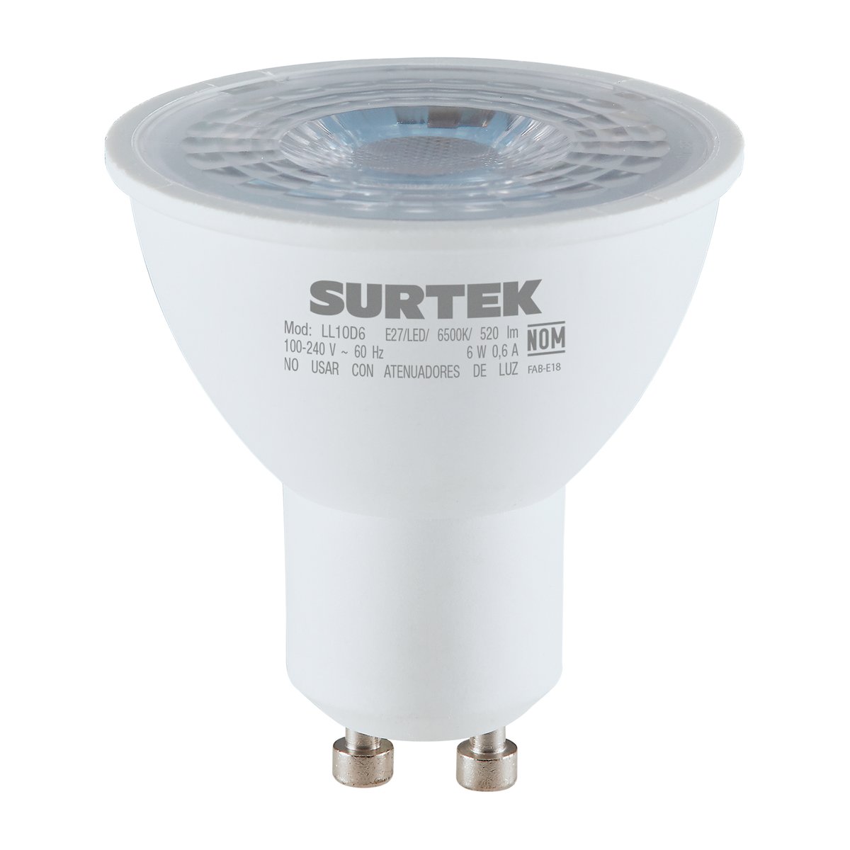 Lámpara de LED tipo GU10, 4 W luz de día Surtek