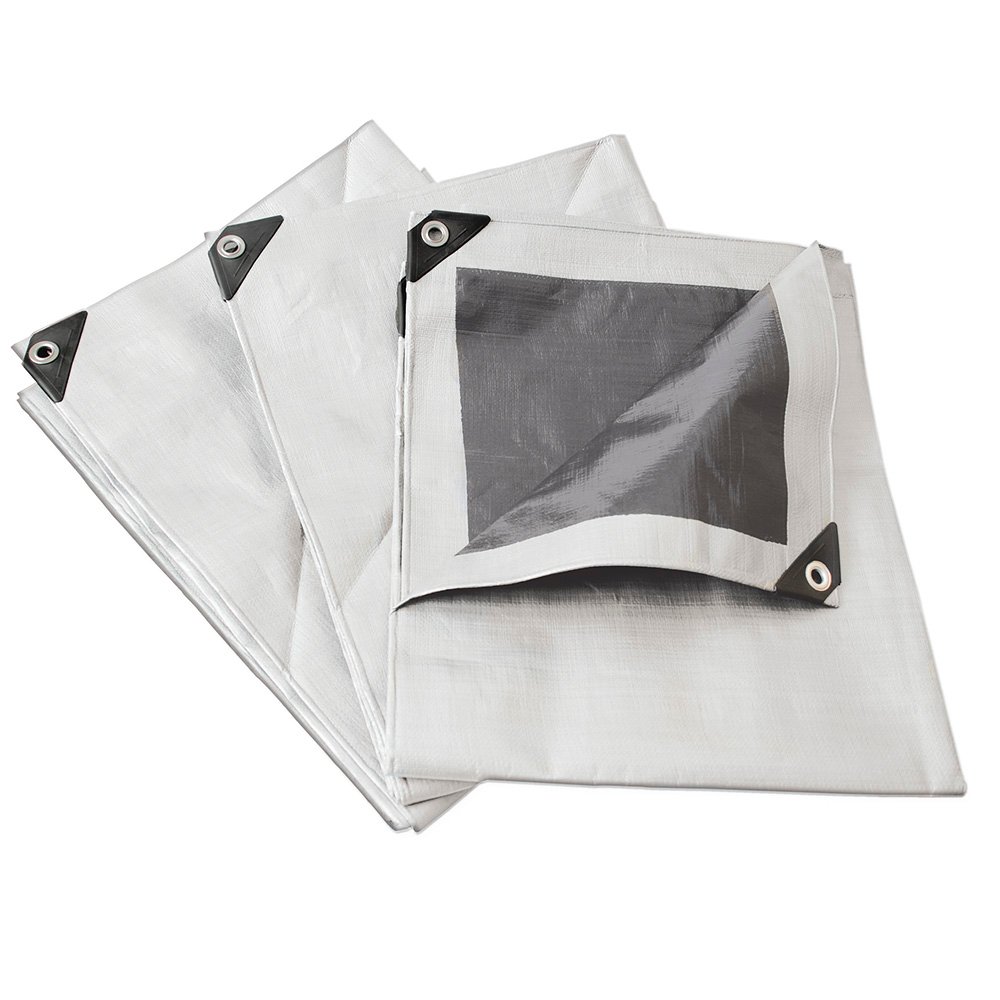 Lona de polietileno reforzada color blanco, 2 x 3 m Surtek