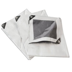 Lona de polietileno reforzada color blanco, 3 x 4 m Surtek