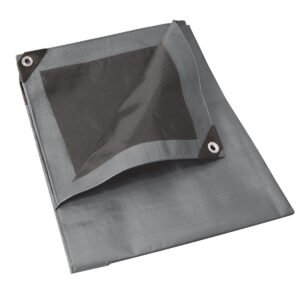 Lona de polietileno reforzada color gris, 6 x 9 m Surtek