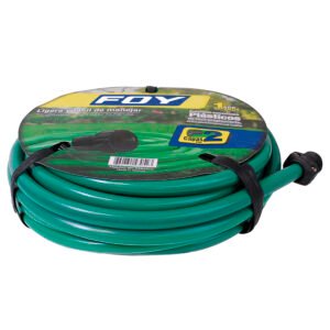 Manguera para jardín lisa con conector plástico 2 capas 1/2", 15 m Foy