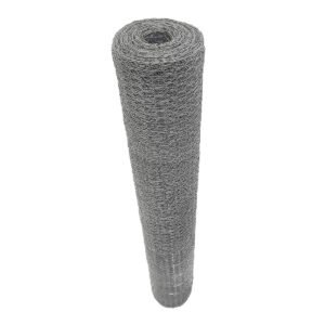 Malla hexagonal galvanizada calibre 22, abertura 25 mm, 1 x 45 m Surtek
